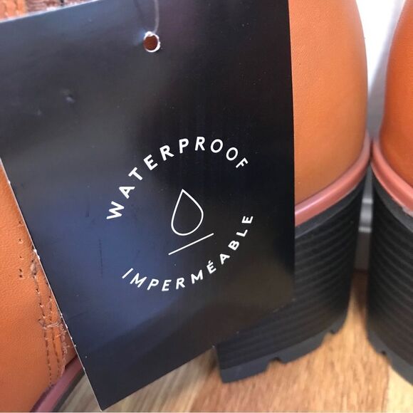 NATURALIZER Verney Brown Leather Chelsea Boot Lug Sole Weatherproof Size 9.5 New - Picture 11 of 15